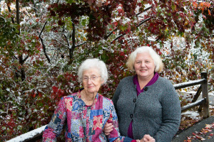 Mae & Barb at our Cabin -Hatcher Mountain - Wears Valley, TN