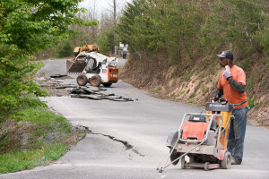 Lone Ridge Drive - Old Asphalt Removal